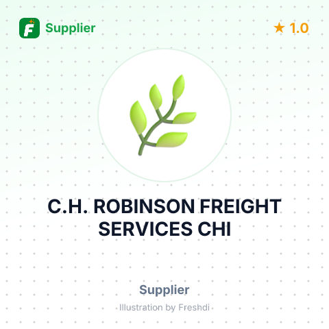 C.H. ROBINSON FREIGHT SERVICES CHI – summary card, no photo uploaded yet