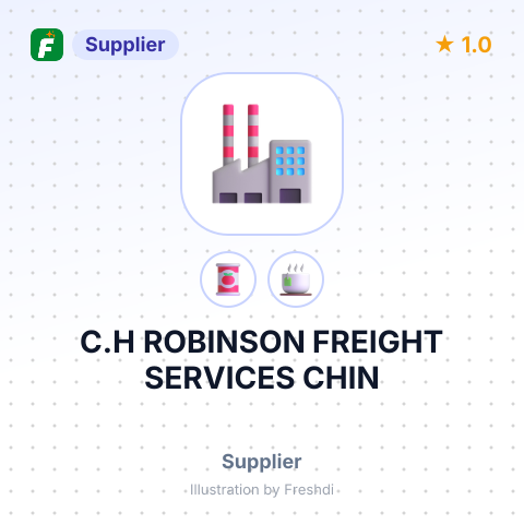 C.H ROBINSON FREIGHT SERVICES CHIN – summary card, no photo uploaded yet