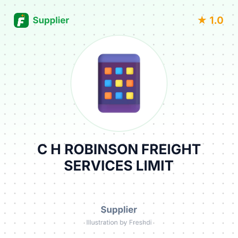 C H ROBINSON FREIGHT SERVICES LIMIT – summary card, no photo uploaded yet