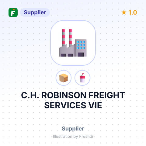 C.H. ROBINSON FREIGHT SERVICES VIE – summary card, no photo uploaded yet