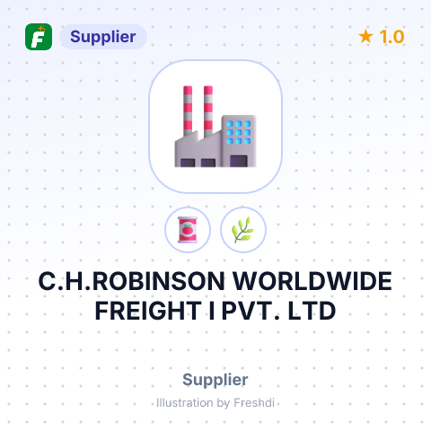 C.H.ROBINSON WORLDWIDE FREIGHT I PVT. LTD – summary card, no photo uploaded yet