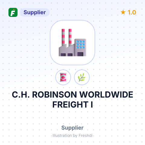 C.H. ROBINSON WORLDWIDE FREIGHT I – summary card, no photo uploaded yet