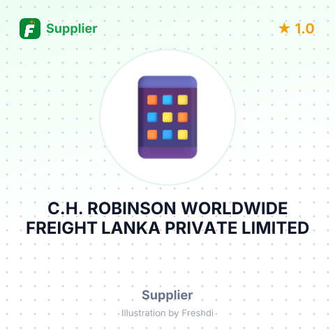 C.H. ROBINSON WORLDWIDE FREIGHT LANKA PRIVATE LIMITED – summary card, no photo uploaded yet
