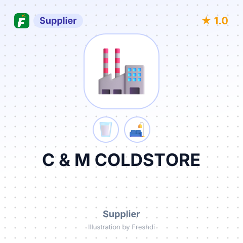C & M COLDSTORE – summary card, no photo uploaded yet