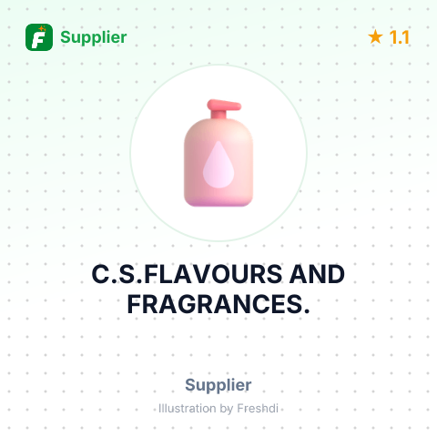 C.S.FLAVOURS AND FRAGRANCES. – summary card, no photo uploaded yet