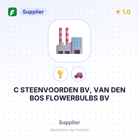 C STEENVOORDEN BV, VAN DEN BOS FLOWERBULBS BV – summary card, no photo uploaded yet