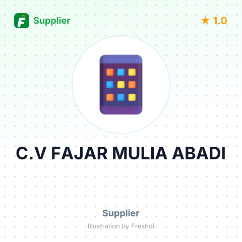 C.V FAJAR MULIA ABADI – summary card, no photo uploaded yet