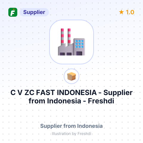 C V ZC FAST INDONESIA – summary card, no photo uploaded yet