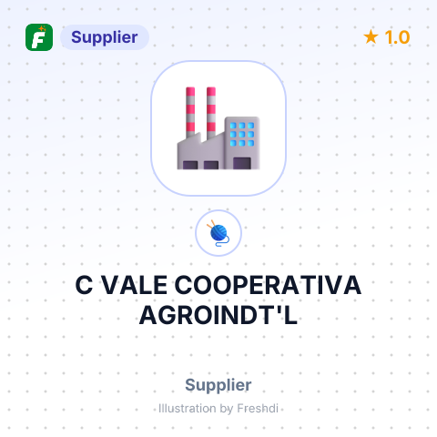 C VALE COOPERATIVA AGROINDT'L – summary card, no photo uploaded yet