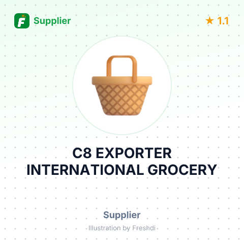C8 EXPORTER INTERNATIONAL GROCERY – summary card, no photo uploaded yet