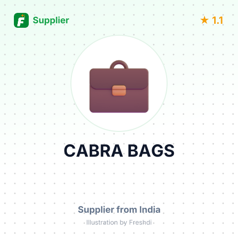 CABRA BAGS – summary card, no photo uploaded yet