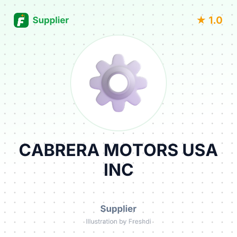 CABRERA MOTORS USA INC – summary card, no photo uploaded yet