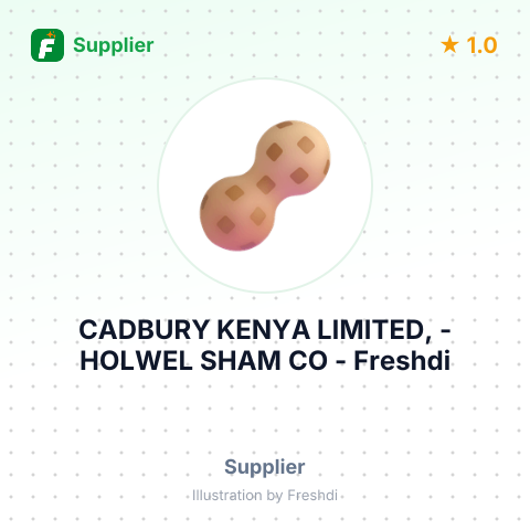 CADBURY KENYA LIMITED, - HOLWEL SHAM CO – summary card, no photo uploaded yet