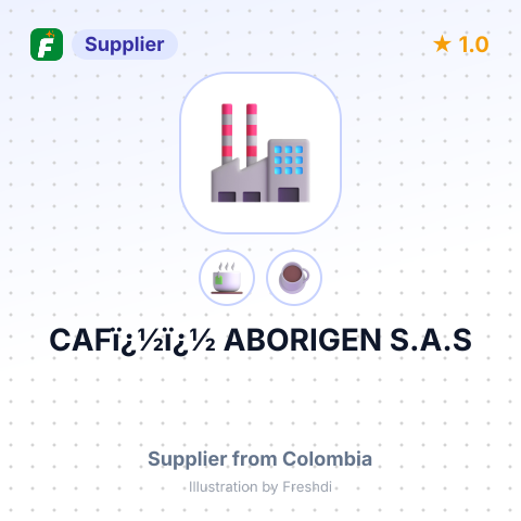 CAFï¿½ï¿½ ABORIGEN S.A.S – summary card, no photo uploaded yet