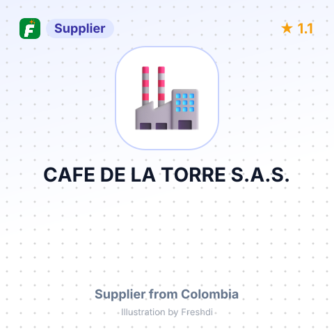 CAFE DE LA TORRE S.A.S. – summary card, no photo uploaded yet
