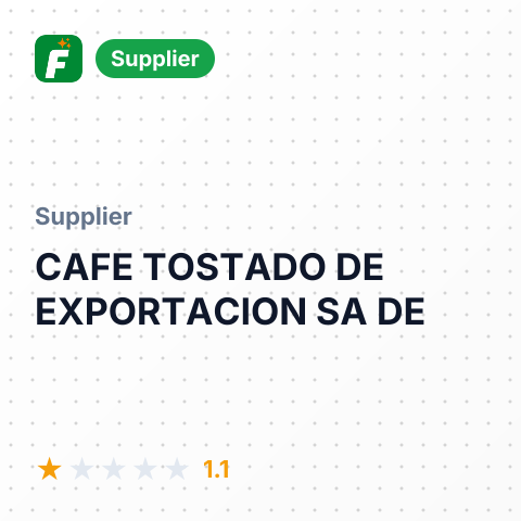 CAFE TOSTADO DE EXPORTACION SA DE – summary card, no photo uploaded yet
