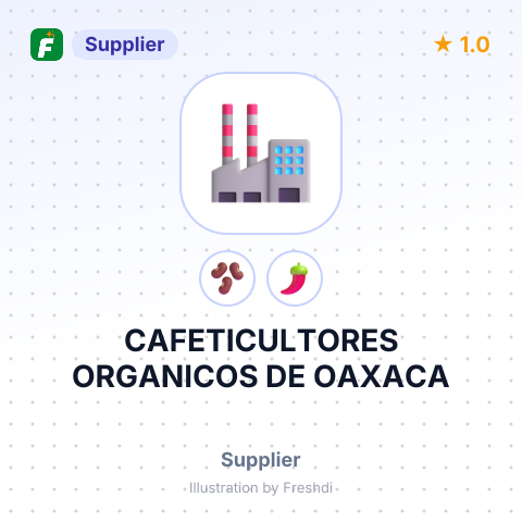 CAFETICULTORES ORGANICOS DE OAXACA – summary card, no photo uploaded yet