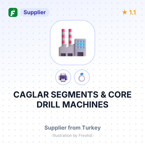 CAGLAR SEGMENTS & CORE DRILL MACHINES – summary card, no photo uploaded yet