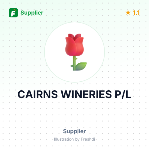CAIRNS WINERIES P/L – summary card, no photo uploaded yet