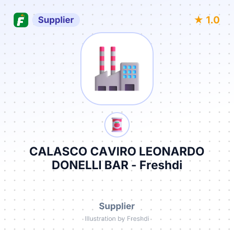 CALASCO CAVIRO LEONARDO DONELLI BAR – summary card, no photo uploaded yet