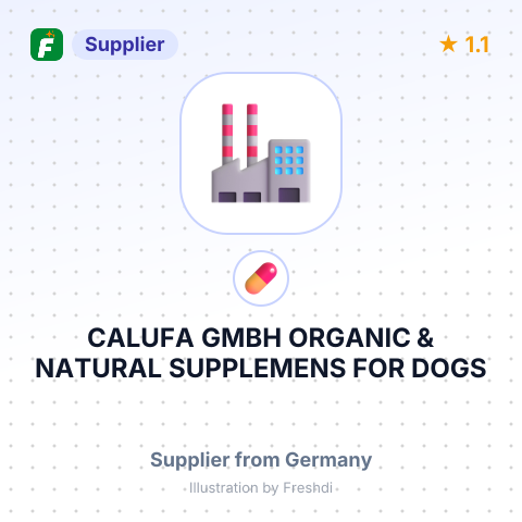 CALUFA GMBH ORGANIC & NATURAL SUPPLEMENS FOR DOGS – summary card, no photo uploaded yet