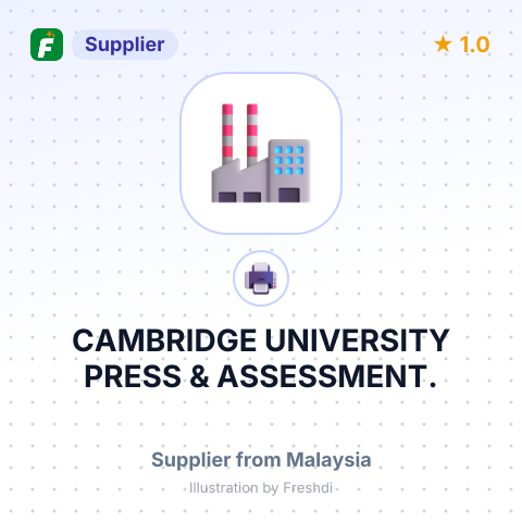 CAMBRIDGE UNIVERSITY PRESS & ASSESSMENT. – summary card, no photo uploaded yet