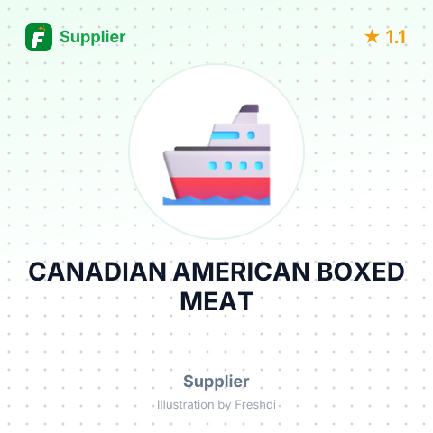 CANADIAN AMERICAN BOXED MEAT – summary card, no photo uploaded yet