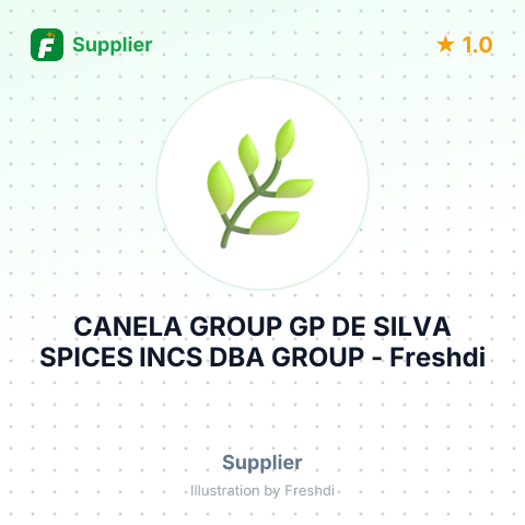 CANELA GROUP GP DE SILVA SPICES INCS DBA GROUP – summary card, no photo uploaded yet