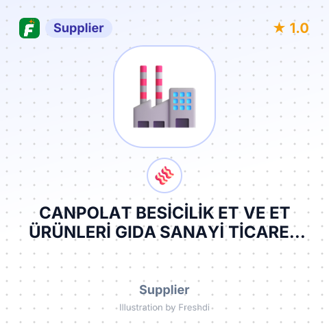CANPOLAT BESİCİLİK ET VE ET ÜRÜNLERİ GIDA SANAYİ TİCARET İTHALAT İHRACAT LİMİTED ŞİRKETİ – summary card, no photo uploaded yet