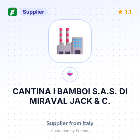 CANTINA I BAMBOI S.A.S. DI MIRAVAL JACK & C. – summary card, no photo uploaded yet