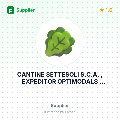CANTINE SETTESOLI S.C.A. , EXPEDITOR OPTIMODALS INTERNATIONAL RENCENU – summary card, no photo uploaded yet