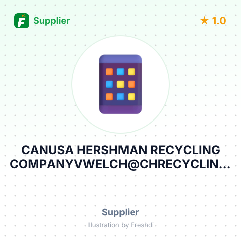 CANUSA HERSHMAN RECYCLING COMPANYVWELCH@CHRECYCLING. COM – summary card, no photo uploaded yet