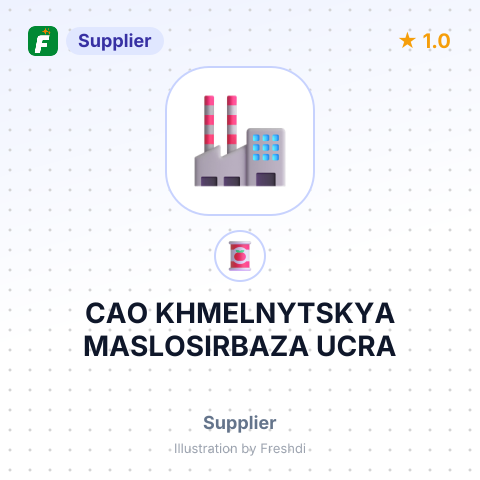CAO KHMELNYTSKYA MASLOSIRBAZA UCRA – summary card, no photo uploaded yet
