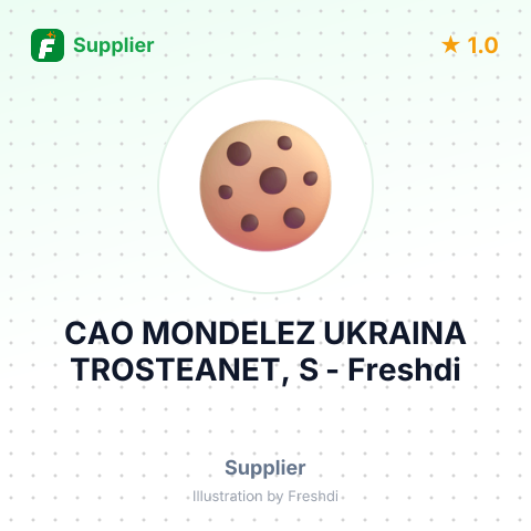 CAO MONDELEZ UKRAINA TROSTEANET, S – summary card, no photo uploaded yet