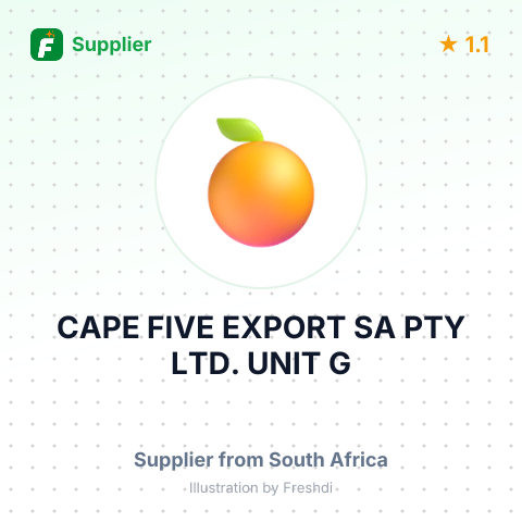 CAPE FIVE EXPORT SA PTY LTD. UNIT G – summary card, no photo uploaded yet