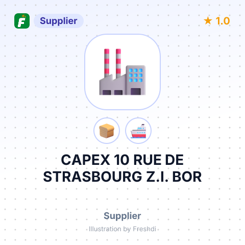 CAPEX 10 RUE DE STRASBOURG Z.I. BOR – summary card, no photo uploaded yet