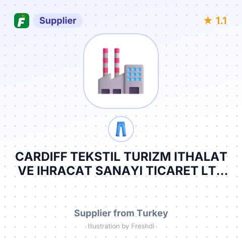 CARDIFF TEKSTIL TURIZM ITHALAT VE IHRACAT SANAYI TICARET LTD STI – summary card, no photo uploaded yet