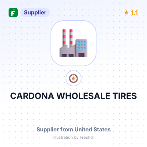 CARDONA WHOLESALE TIRES – summary card, no photo uploaded yet