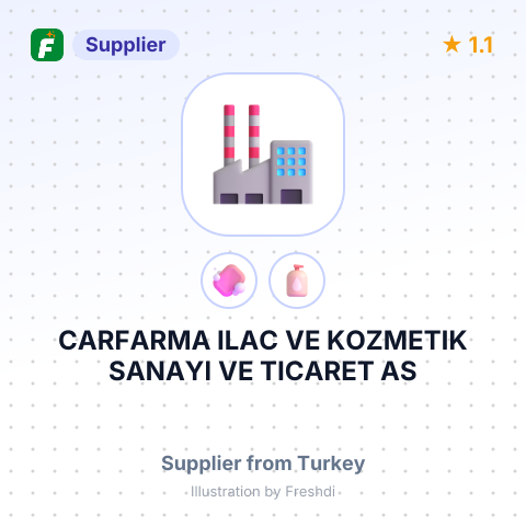 CARFARMA ILAC VE KOZMETIK SANAYI VE TICARET AS – summary card, no photo uploaded yet