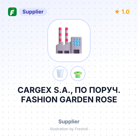CARGEX S.A., ПО ПОРУЧ. FASHION GARDEN ROSE – summary card, no photo uploaded yet
