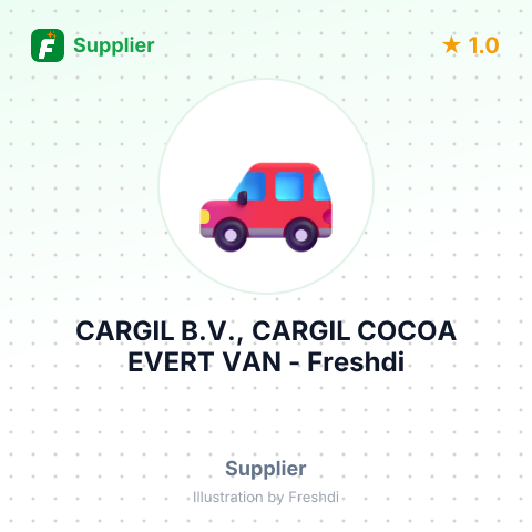 CARGIL B.V., CARGIL COCOA EVERT VAN – summary card, no photo uploaded yet