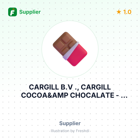 CARGILL B.V ., CARGILL COCOA&AMP CHOCALATE – summary card, no photo uploaded yet