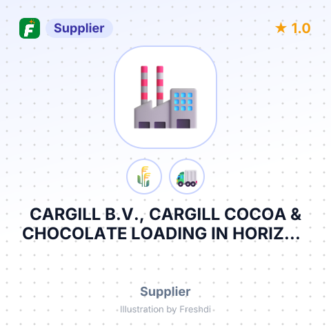 CARGILL B.V., CARGILL COCOA & CHOCOLATE LOADING IN HORIZON UL.A.MICKIEWICZA – summary card, no photo uploaded yet