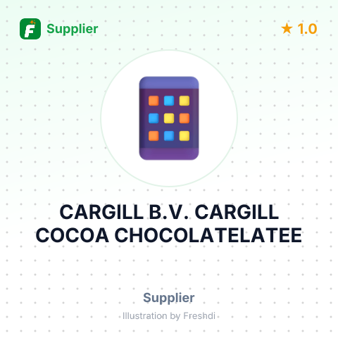 CARGILL B.V. CARGILL COCOA CHOCOLATELATEE – summary card, no photo uploaded yet