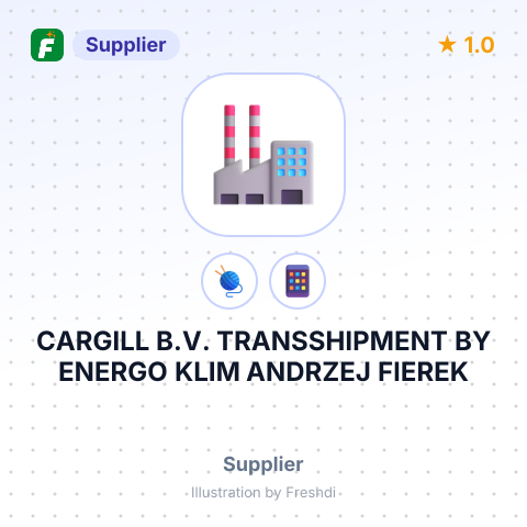 CARGILL B.V. TRANSSHIPMENT BY ENERGO KLIM ANDRZEJ FIEREK – summary card, no photo uploaded yet
