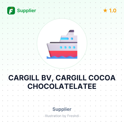 CARGILL BV, CARGILL COCOA CHOCOLATELATEE – summary card, no photo uploaded yet
