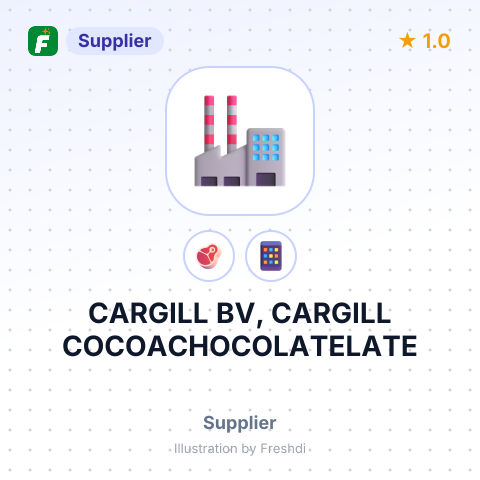 CARGILL BV, CARGILL COCOACHOCOLATELATE – summary card, no photo uploaded yet