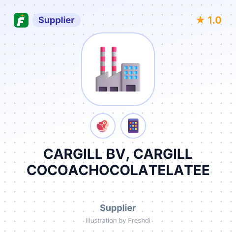 CARGILL BV, CARGILL COCOACHOCOLATELATEE – summary card, no photo uploaded yet