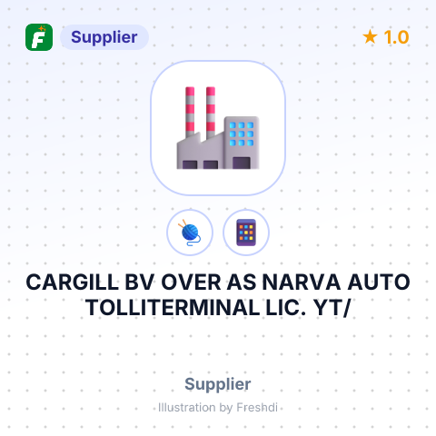 CARGILL BV OVER AS NARVA AUTO TOLLITERMINAL LIC. YT/ – summary card, no photo uploaded yet