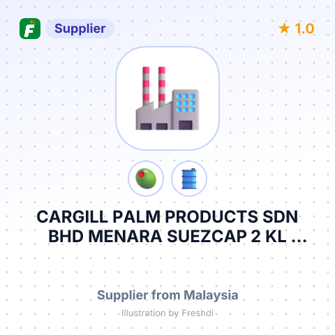 CARGILL PALM PRODUCTS SDN BHD MENARA SUEZCAP 2 KL GATEWAY LEVEL 26 NO2 JALAN KERINCHI GERBANG KERIN – summary card, no photo uploaded yet